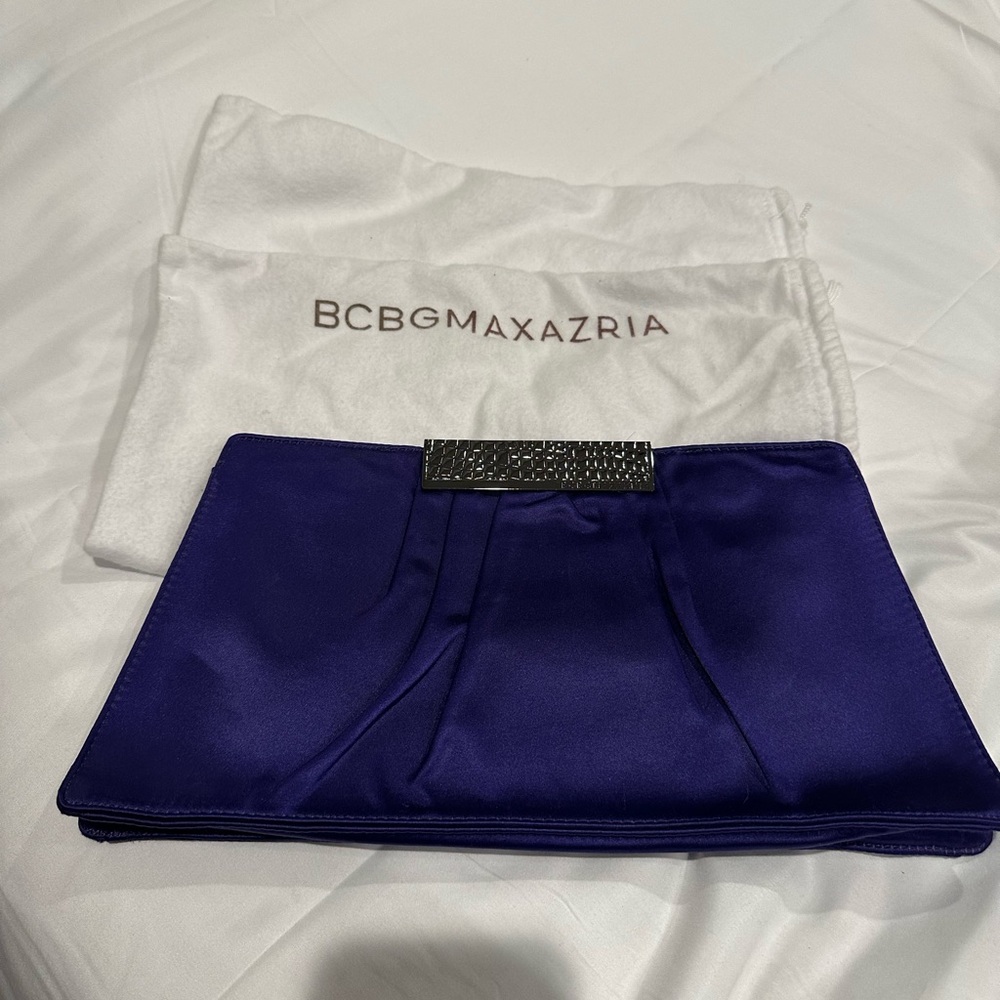 BCBGMaxazria Blue/Purple Evening Clutch